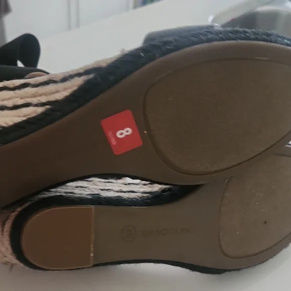 Black Wedge Sandals - Picture 5 of 5